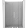 Mexen Velar Duo porte de douche coulissante 160 cm, transparent, blanc - 871-160-000-02-20