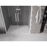 Mexen Velar Duo portes de douche coulissantes 160 cm, transparentes, blanches - 871-160-000-02-20