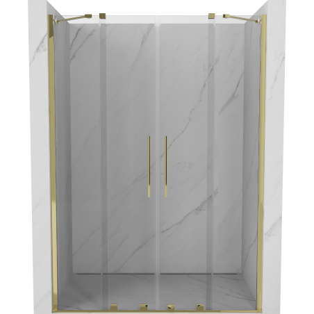 Mexen Velar Duo porte de douche coulissantes 140 cm, transparent, or - 871-140-000-02-50