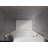 Mexen Velar Porte de douche coulissante Duo 140 cm, transparentes, dorées - 871-140-000-02-50