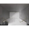 Mexen Velar Duo porte de douche coulissante 150 cm, transparent, doré - 871-150-000-02-50