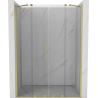 Mexen Velar Duo porte de douche coulissante 140 cm, transparent, or brossé - 871-140-000-02-55