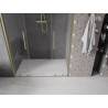 Mexen Velar Duo portes de douche coulissantes 140 cm, transparentes, dorées brossées - 871-140-000-02-55