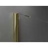 Mexen Velar Duo portes de douche coulissantes 140 cm, transparentes, dorées brossées - 871-140-000-02-55