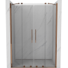 Mexen Velar Duo portes de douche coulissantes 150 cm, transparent, or rose - 871-150-000-02-60