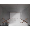 Mexen Velar Duo portes de douche coulissantes 150 cm, transparent, or rose - 871-150-000-02-60