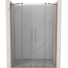 Mexen Velar Duo portes de douche coulissantes 140 cm, transparent, cuivre brossé - 871-140-000-02-65