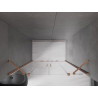 Mexen Velar Duo portes de douche coulissantes 160 cm, transparentes, cuivre brossé - 871-160-000-02-65