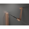 Mexen Velar Duo portes de douche coulissantes 160 cm, transparentes, cuivre brossé - 871-160-000-02-65