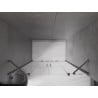 Mexen Velar Duo portes de douche coulissantes 150 cm, transparentes, gris canon brossé - 871-150-000-02-66