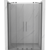 Mexen Velar Duo portes de douche coulissantes 160 cm, transparent, gris canon brossé - 871-160-000-02-66
