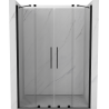 Mexen Velar Duo portes de douche coulissantes 140 cm, transparentes, noires - 871-140-000-02-70