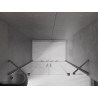 Mexen Velar Duo porte de douche coulissante 180 cm, transparent, gris canon brossé - 871-180-000-02-66