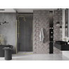 Mexen Velar portes de douche coulissantes 110 cm, transparentes, or brossé - 871-110-000-01-55