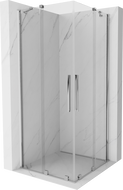 Mexen Velar Duo cabine de douche coulissante 80 x 80 cm, transparent, chromé - 871-080-080-02-01