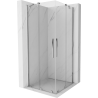 Mexen Velar Duo cabine de douche coulissante 90 x 90 cm, transparente, chrome - 871-090-090-02-01