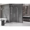 Mexen Velar Duo cabine de douche coulissante 90 x 90 cm, transparente, chrome - 871-090-090-02-01