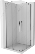 Mexen Velar Duo cabines de douche coulissantes 100 x 100 cm, transparent, chrome - 871-100-100-02-01