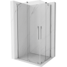 Mexen Velar Duo cabine de douche coulissante 90 x 80 cm, transparent, chromé - 871-090-080-02-01