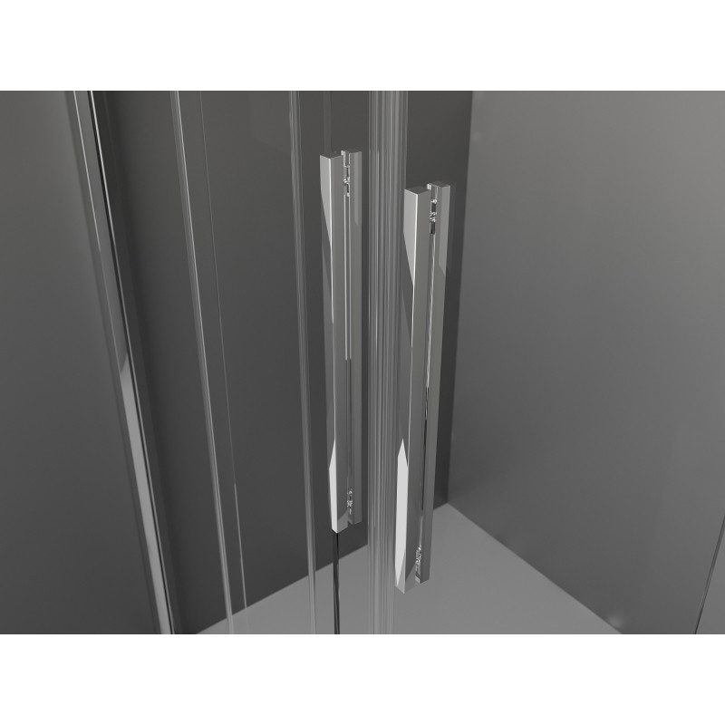 Mexen Velar Duo cabine de douche coulissante 100 x 90 cm, transparent, chrome - 871-100-090-02-01