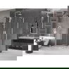 Mexen Velar Duo cabine de douche coulissante 80 x 80 cm, transparent, blanc - 871-080-080-02-20