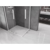 Mexen Velar Duo cabine de douche coulissante 100 x 90 cm, transparent, blanche - 871-100-090-02-20
