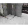 Mexen Velar Duo cabine de douche coulissante 90 x 90 cm, transparente, dorée - 871-090-090-02-50