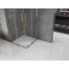 Mexen Velar Duo cabine de douche coulissante 90 x 90 cm, transparent, dorée - 871-090-090-02-50