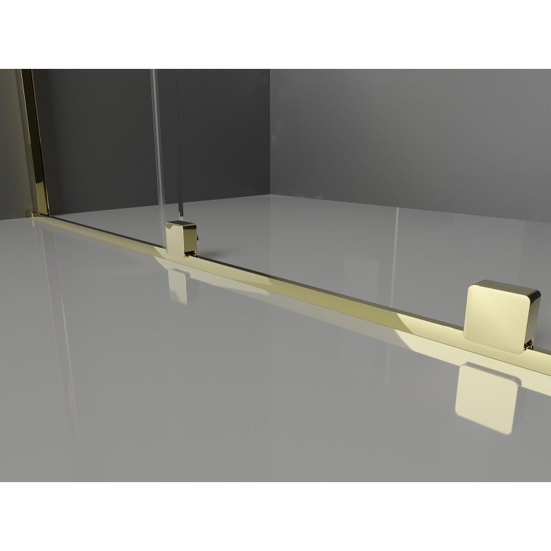 Mexen Velar Duo cabine de douche coulissante 90 x 90 cm, transparent, or - 871-090-090-02-50