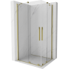 Mexen Velar Duo cabine de douche coulissante 100 x 90 cm, transparente, or - 871-100-090-02-50