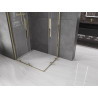 Mexen Velar Duo cabine de douche coulissante 100 x 90 cm, transparent, or - 871-100-090-02-50