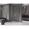 Mexen Velar Duo cabine de douche coulissante 100 x 90 cm, transparente, or - 871-100-090-02-50