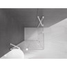 Mexen Velar Duo cabine de douche coulissante 100 x 100 cm, transparente, blanche - 871-100-100-02-20