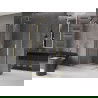 Cabine de douche coulissante Mexen Velar Duo 100 x 90 cm, transparent, or brossé - 871-100-090-02-55