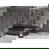 Mexen Velar Duo cabine de douche coulissante 100 x 90 cm, transparent, or rose - 871-100-090-02-60