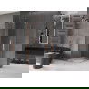 Mexen Velar Duo cabine de douche coulissante 80 x 80 cm, transparent, cuivre brossé - 871-080-080-02-65