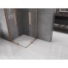 Mexen Velar Duo cabine de douche coulissante 90 x 90 cm, transparent, cuivre brossé - 871-090-090-02-65