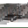 Cabine de douche coulissante Mexen Velar Duo 90 x 80 cm, transparent, cuivre brossé - 871-090-080-02-65