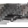 Mexen Velar Duo cabine de douche coulissante 100 x 90 cm, transparent, gun gray brossé - 871-100-090-02-66