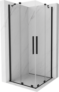 Mexen Velar Duo cabine de douche coulissante 80 x 80 cm, transparent, noir - 871-080-080-02-70