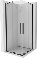 Mexen Velar Duo cabine de douche coulissante 90 x 90 cm, transparent, noir - 871-090-090-02-70