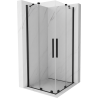 Mexen Velar Duo cabine de douche coulissante 100 x 100 cm, transparent, noire - 871-100-100-02-70
