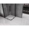 Mexen Velar Duo cabine de douche coulissante 100 x 100 cm, transparent, noire - 871-100-100-02-70