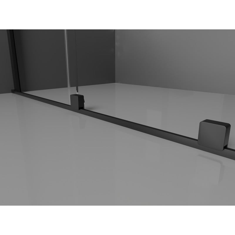 Mexen Velar Duo cabine de douche coulissante 90 x 80 cm, transparent, noir - 871-090-080-02-70