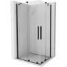 Mexen Velar Duo cabine de douche coulissante 100 x 90 cm, transparente, noire - 871-100-090-02-70