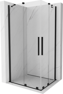 Mexen Velar Duo cabine de douche coulissante 100 x 90 cm, transparent, noir - 871-100-090-02-70