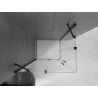 Mexen Velar Duo cabine de douche coulissante 100 x 90 cm, transparente, noire - 871-100-090-02-70
