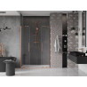 Mexen Velar Duo portes de douche coulissantes 140 cm, transparent, cuivre brossé - 871-140-000-02-65