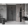 Mexen Velar Duo portes de douche coulissantes 140 cm, transparentes, gris fusil brossé - 871-140-000-02-66
