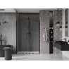 Mexen Velar Duo portes de douche coulissantes 150 cm, transparentes, noires - 871-150-000-02-70